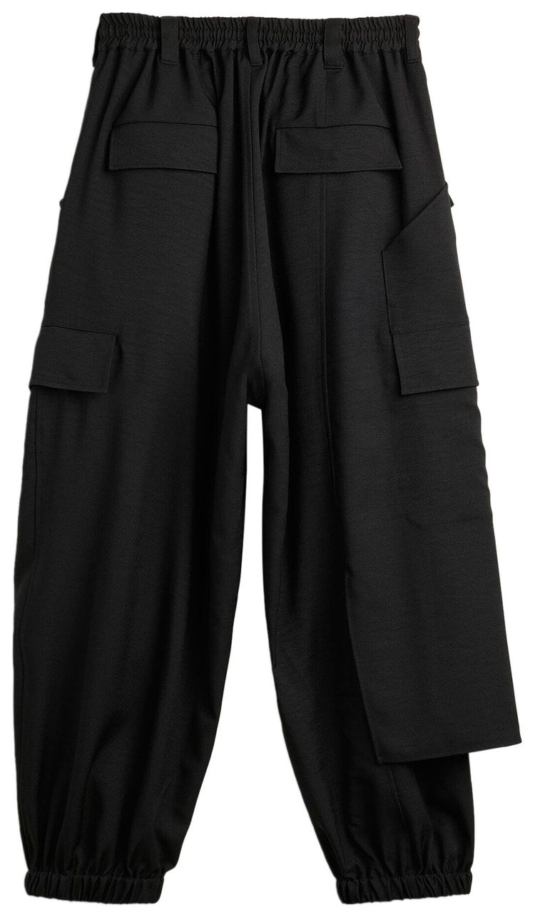 Y 3 Sport Uniform Cuffed Cargo Trousers Black