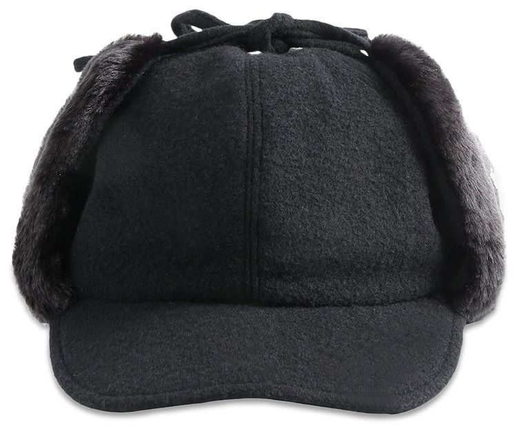 Ys Fur Earmuff Cap Black