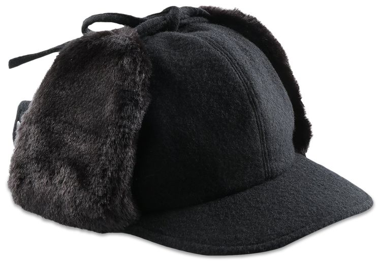 Ys Fur Earmuff Cap Black