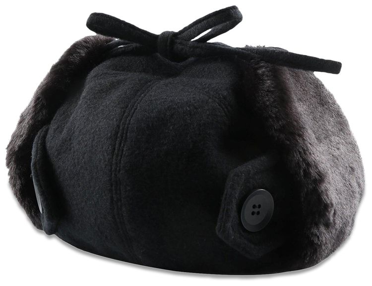 Ys Fur Earmuff Cap Black
