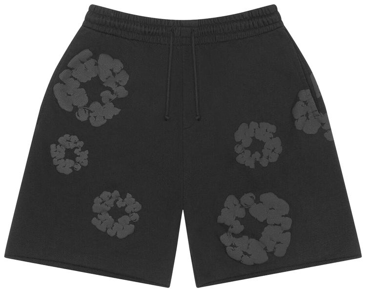 Denim Tears Mono Wreath Sweatshorts Black
