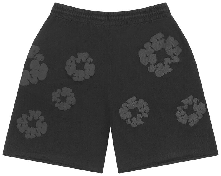 Denim Tears Mono Wreath Sweatshorts Black