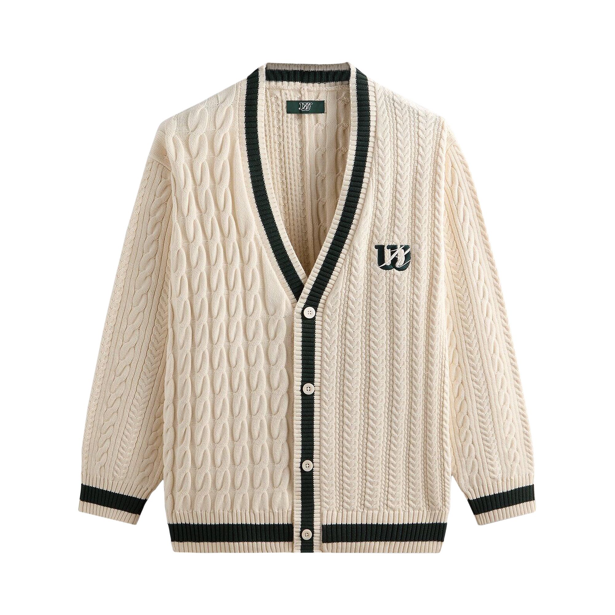 Buy Kith x Wilson Cardigan Sweater 'Sandrift' - WMK0029511GYC | GOAT