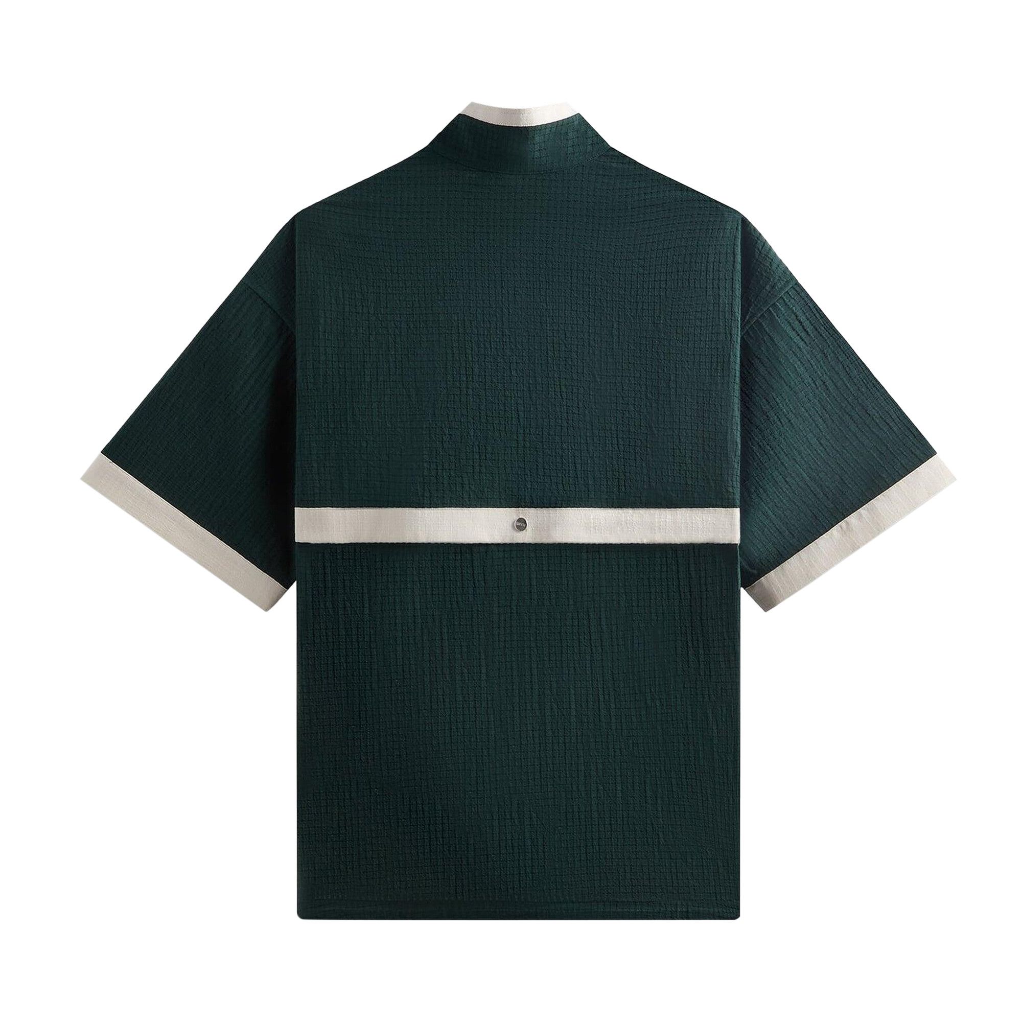 Buy Kith x Wilson Dobby Zip Up Shirt 'Stadium' - KHM033527 302 | GOAT