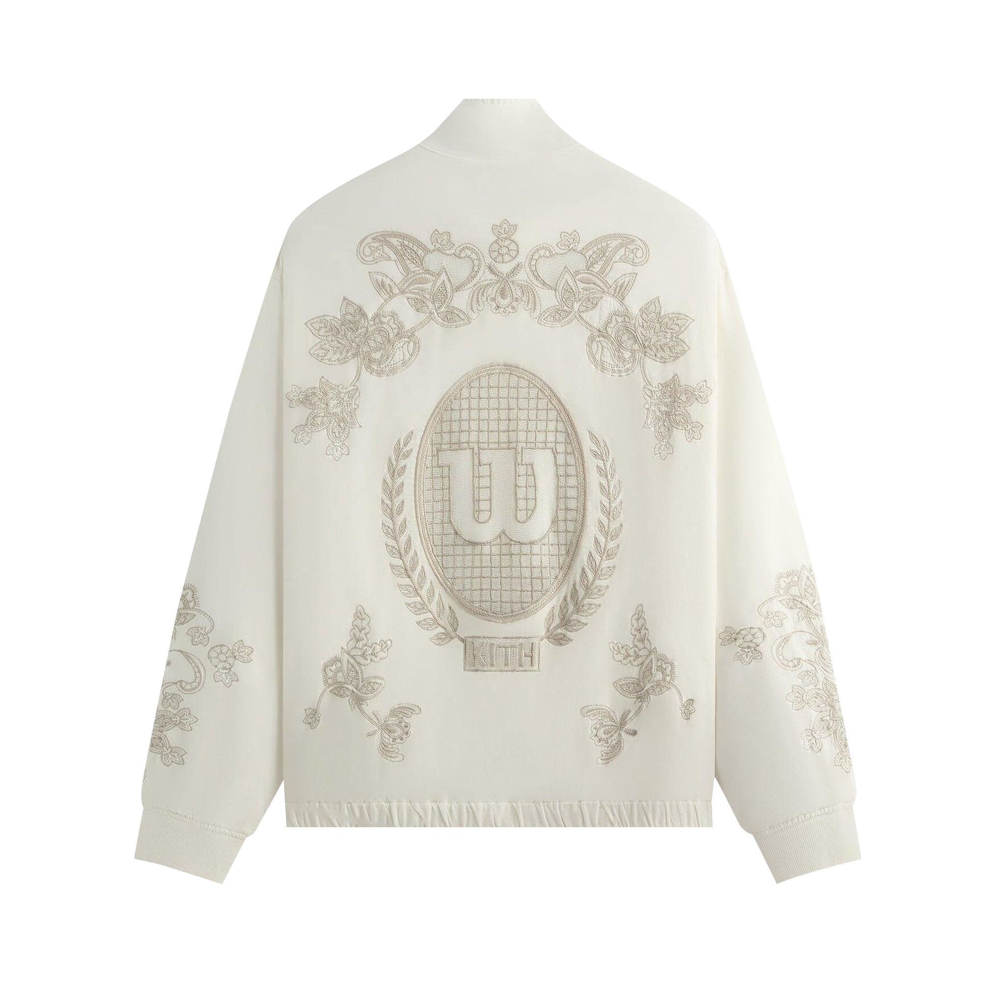 Buy Kith x Wilson Embroidered Mesh Track Jacket 'White
