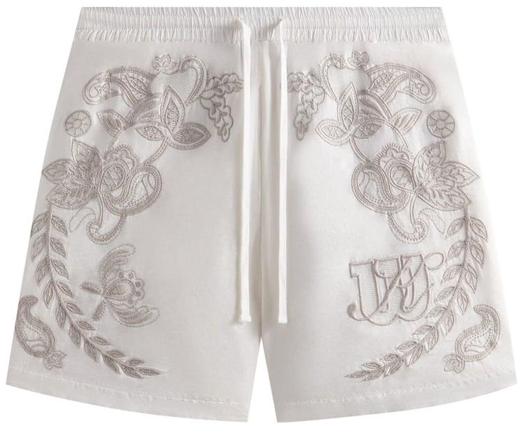 Kith x Wilson Embroidered Mesh Active Short White