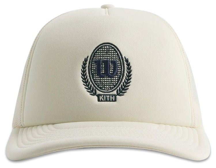 Kith x Wilson Polyfoam Nolan Trucker Hat Sandrift