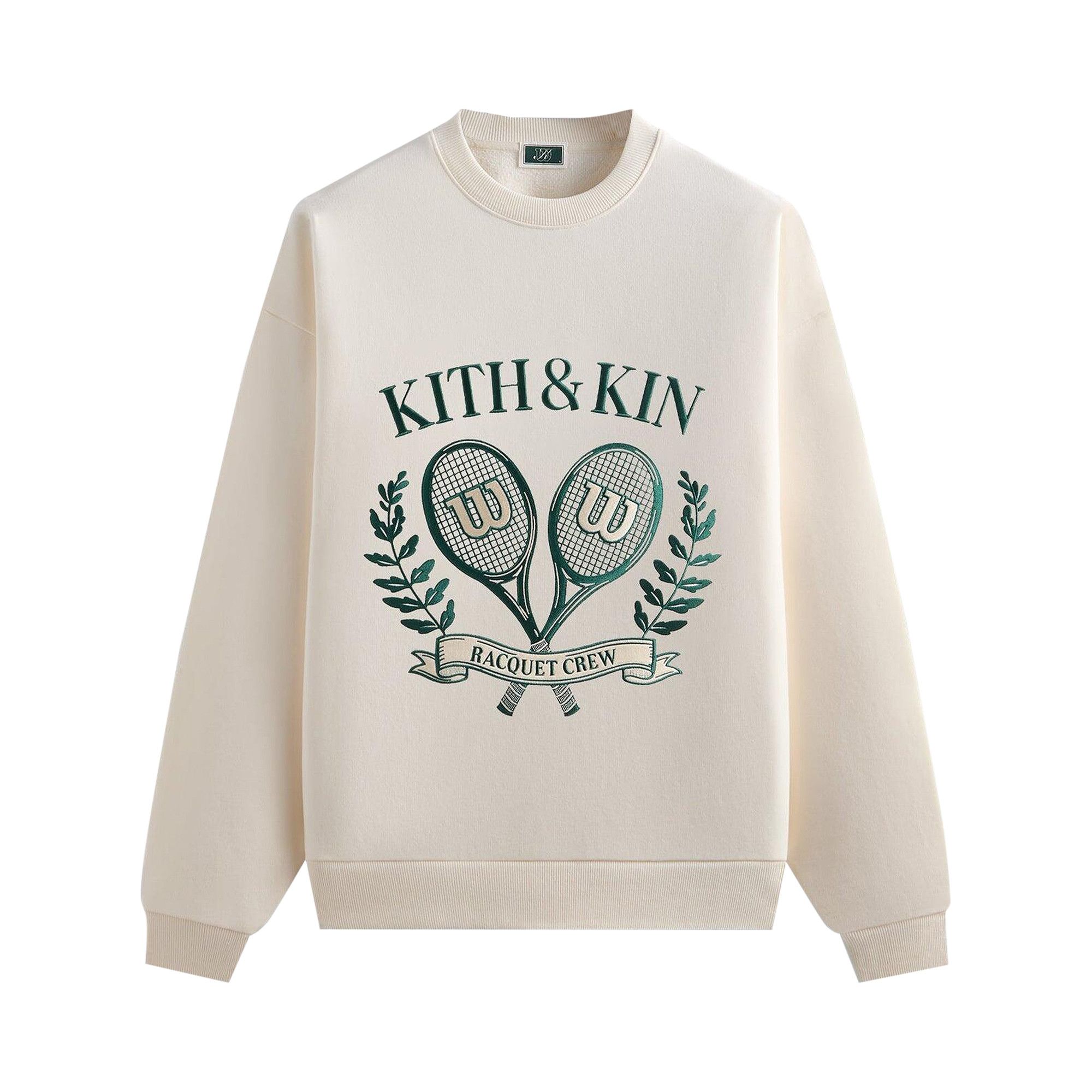 Buy Kith x Wilson Racquet Crew Nelson Crewneck 'Sandrift