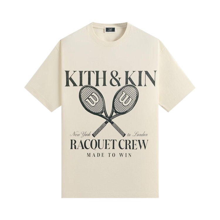 Buy Kith x Wilson Racquet Crew Vintage Tee 'Sandrift' - KHM033618 104 ...