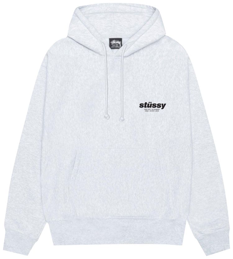 Stussy Rollers Hoodie Ash Heather