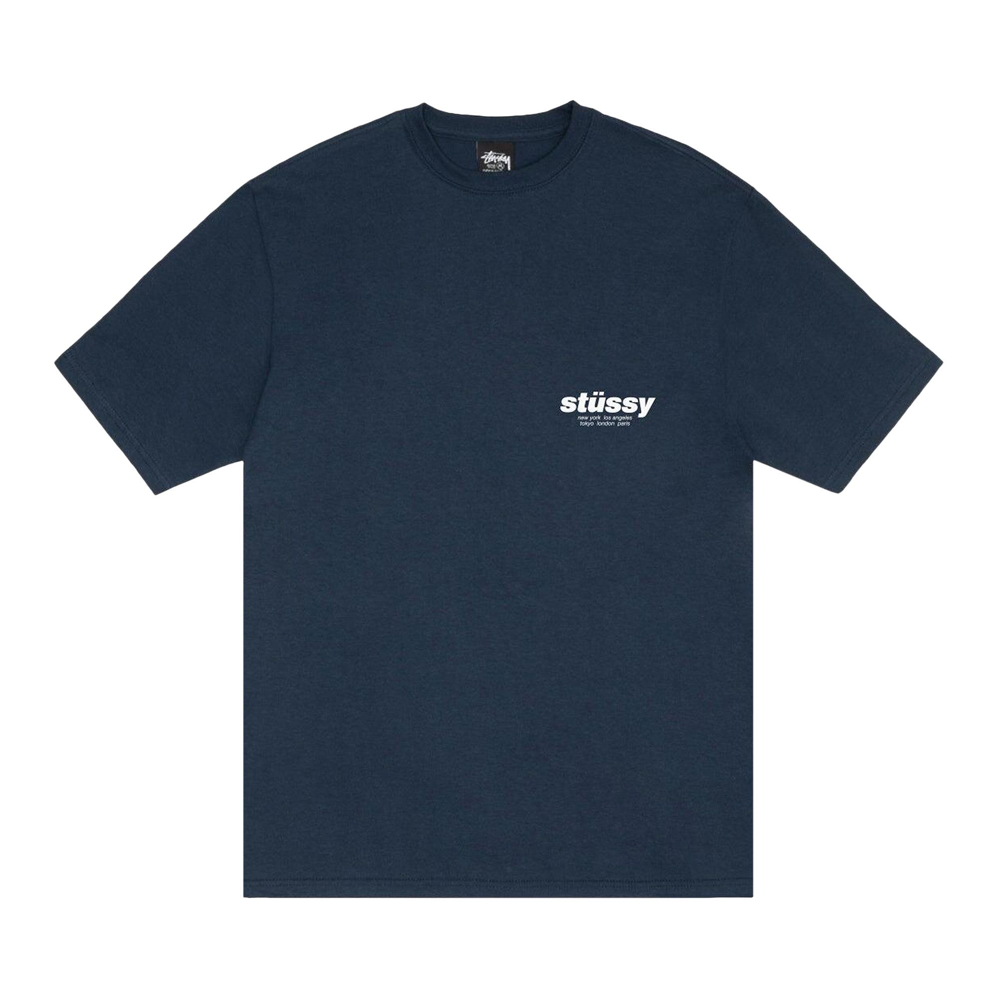 【STUSSY】Rollers T-Shirt Navy - 25SS Rollers Tee – Navy | Tees | Stüssy