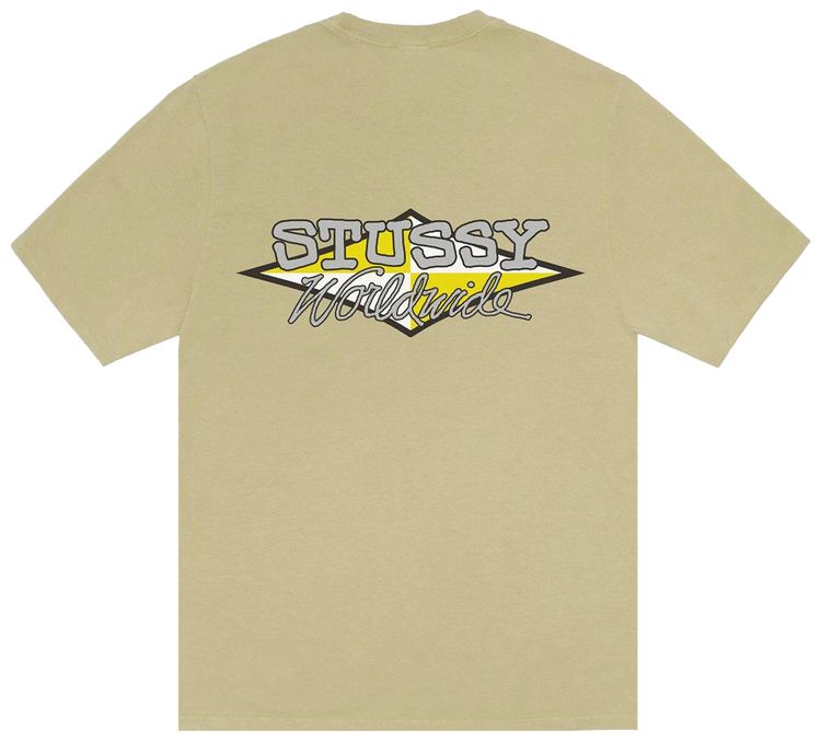 Stussy Worldwide Diamond Tee Pigment Dyed Elm