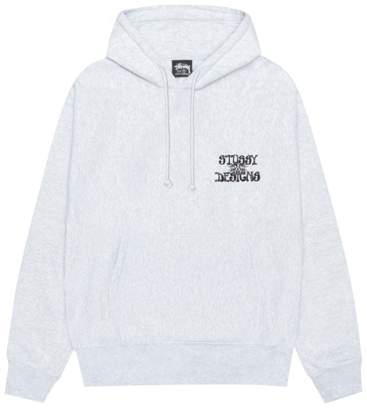 Stussy Wes Palms Hoodie Ash Heather