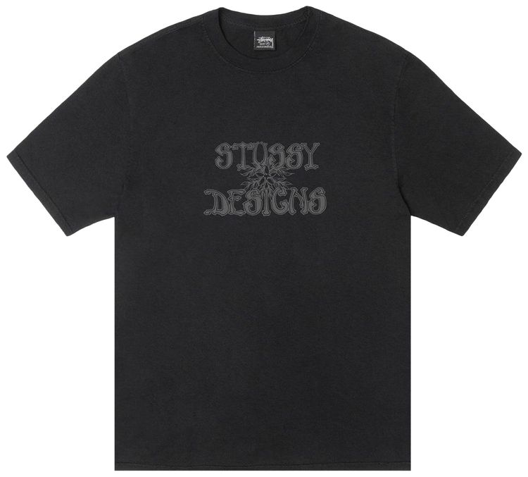 Stussy Wes Palms Tee Pigment Dyed Black