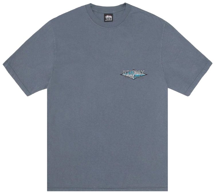 Stussy Worldwide Diamond Tee Pigment Dyed Navy