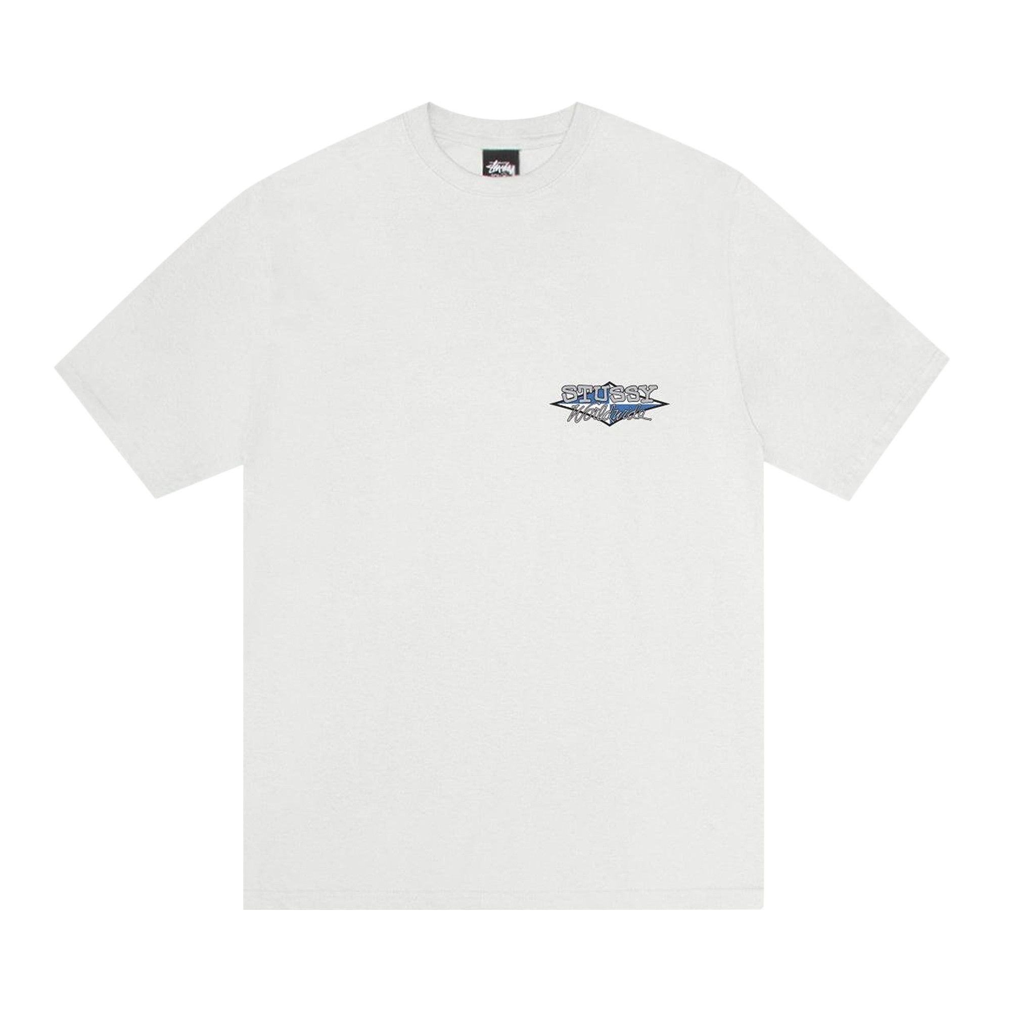 Buy Stussy Worldwide Diamond Tee Pigment Dyed 'Natural' - 1905150