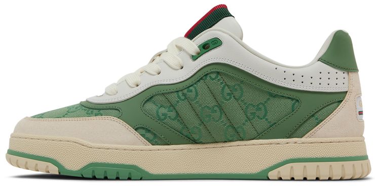 Gucci Re Web Sneaker GG Canvas   Ivory Green
