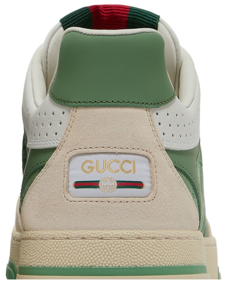 Gucci Re Web Sneaker GG Canvas   Ivory Green