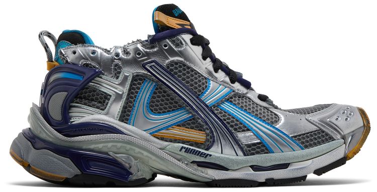 Balenciaga Runner Sneaker Grey Orange Aqua