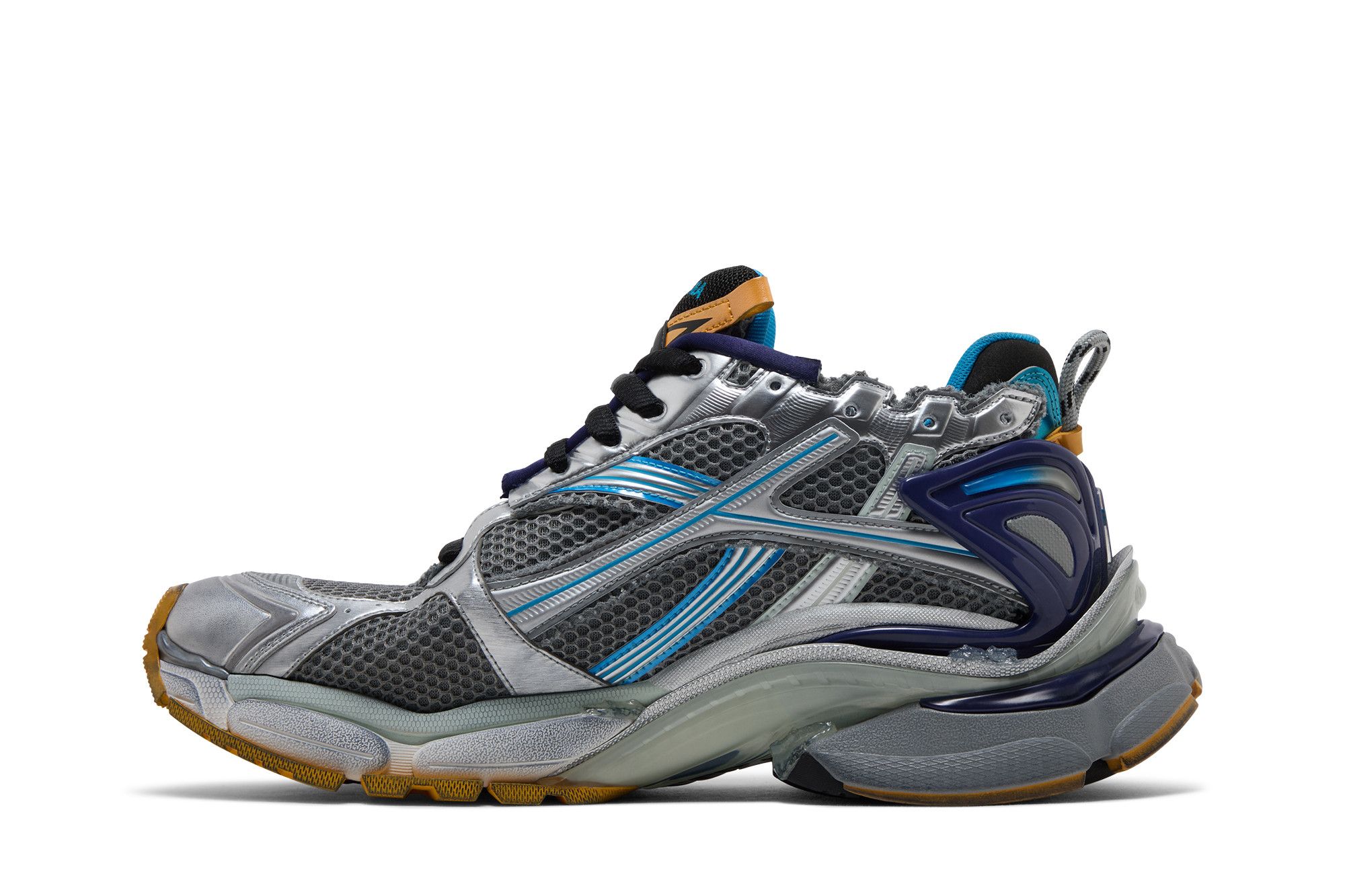 Buy Balenciaga Runner Sneaker 'Grey Orange Aqua' - 772774