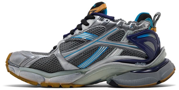 Balenciaga Runner Sneaker Grey Orange Aqua