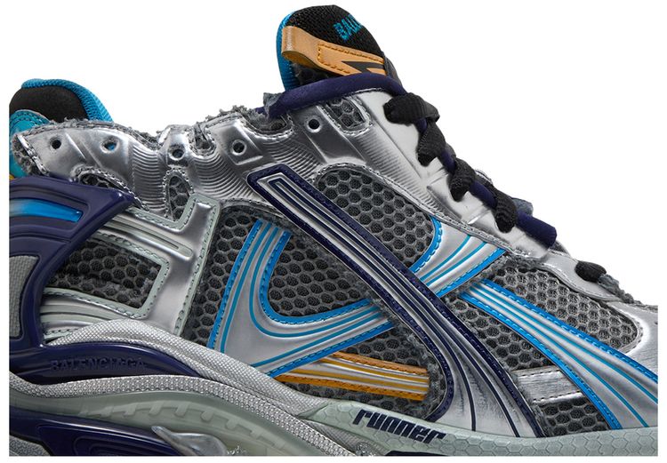 Balenciaga Runner Sneaker Grey Orange Aqua