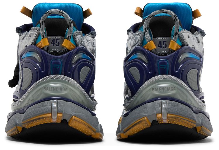 Balenciaga Runner Sneaker Grey Orange Aqua