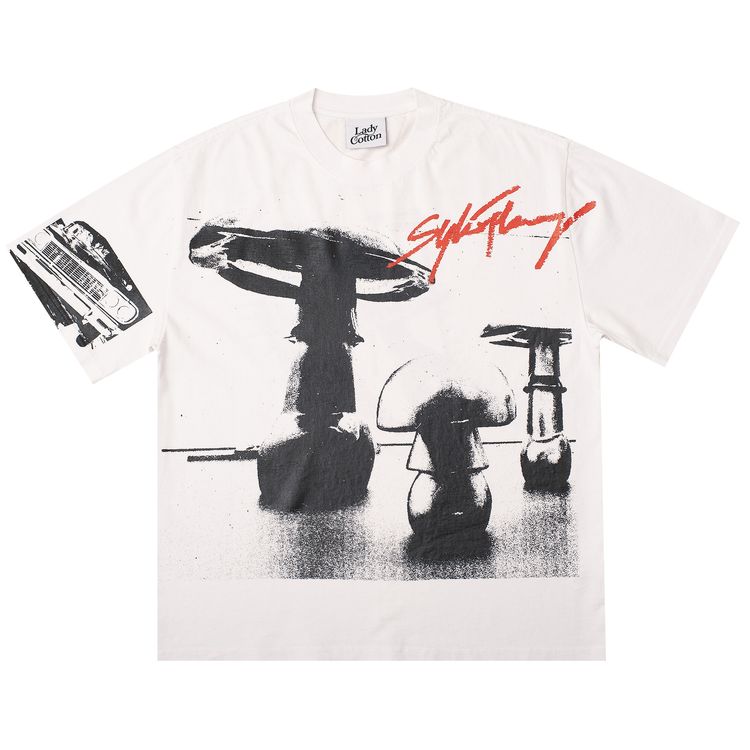 Ladycotton x Sylvie Fleury  Mushrooms Short Sleeve Tee