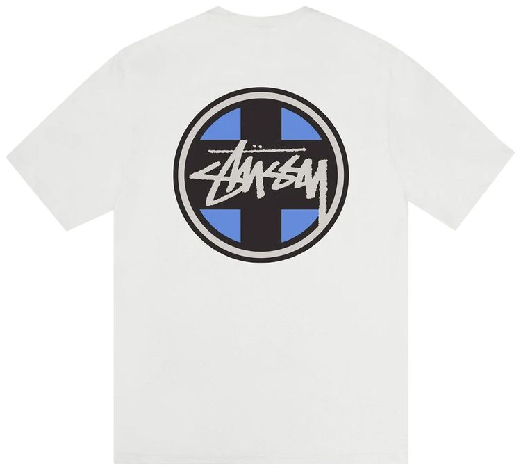 Stussy Cross Dot Tee Pigment Dyed Natural