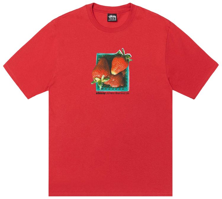 Stussy Berries Tee Cayenne