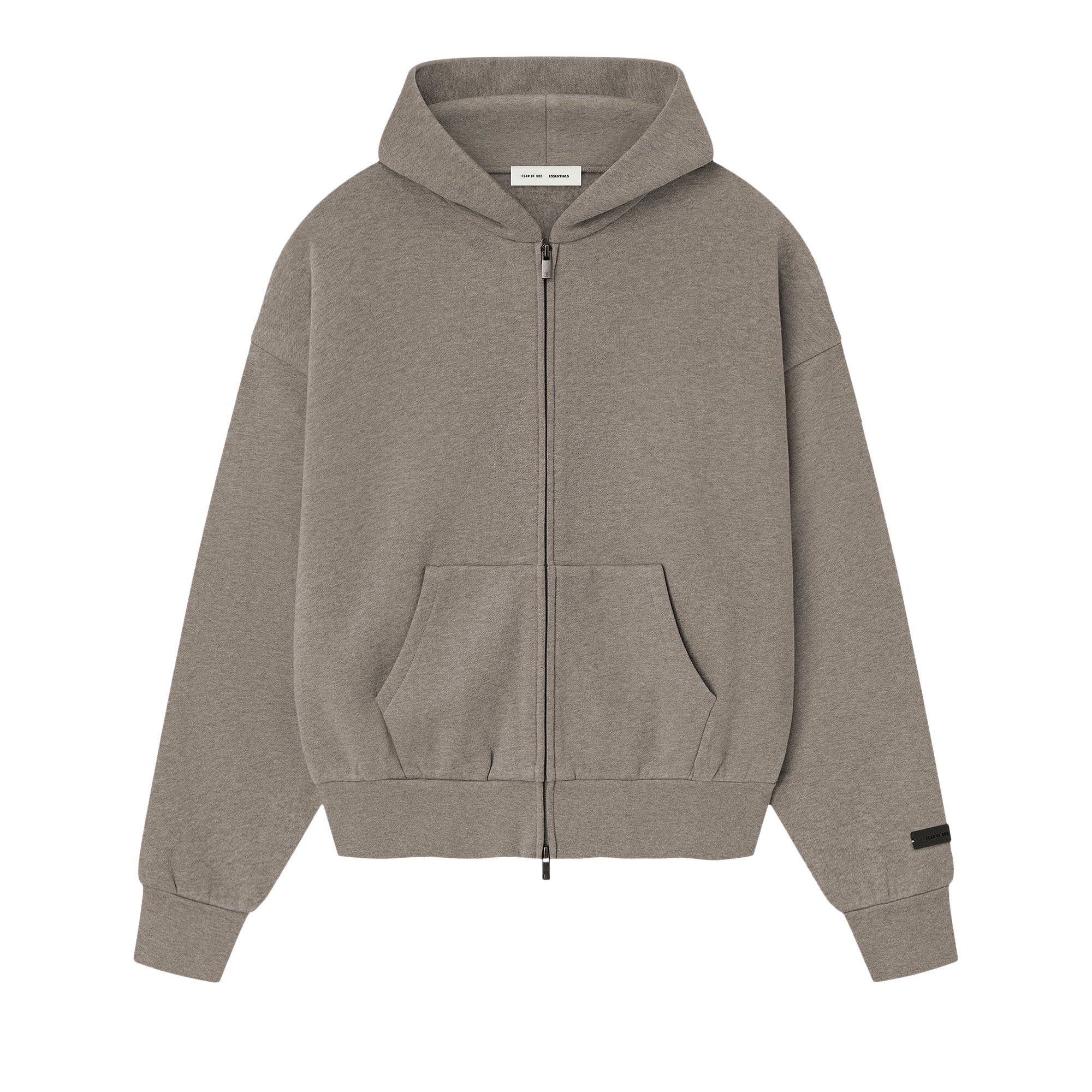 Buy Fear of God Essentials Classic Fleece Zip-Up Hoodie 'Homestead