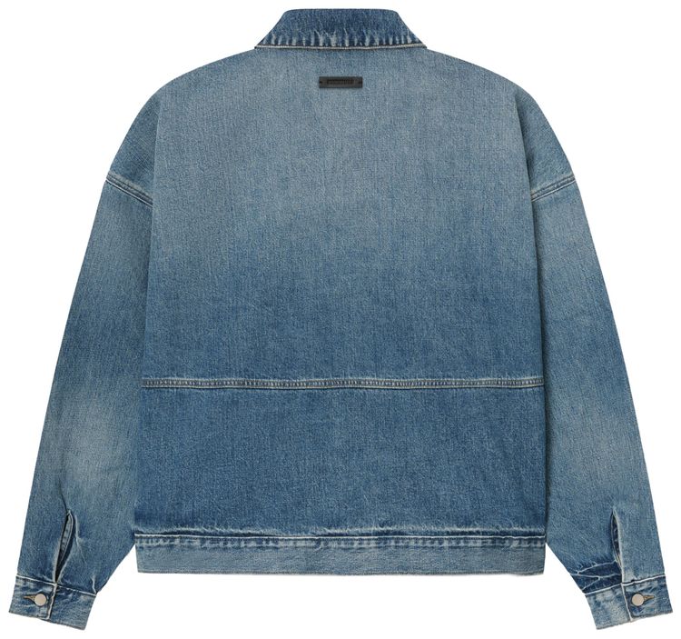 Fear of God Essentials Denim Trucker Jacket Classic Blue