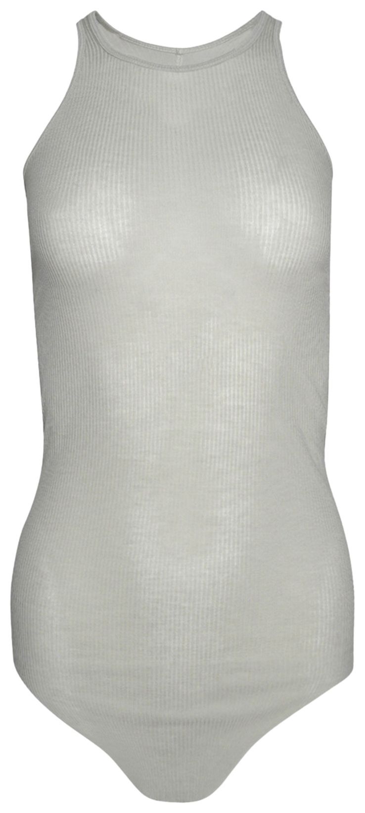 Rick Owens Basic Rib Tank Pearl