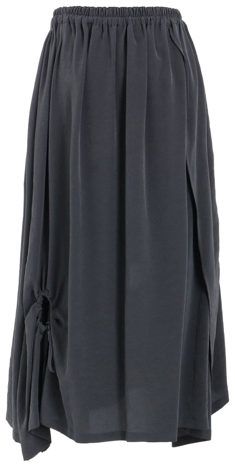 Ys Y Circle Gathered Skirt Blue Grey