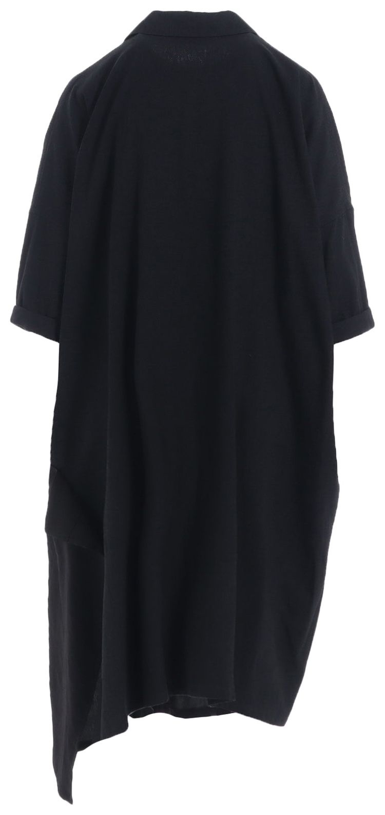Ys S Asymmetry Half Sleeve D Shirt Black