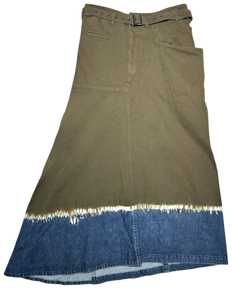 Ys E Cargo Skirt Khaki