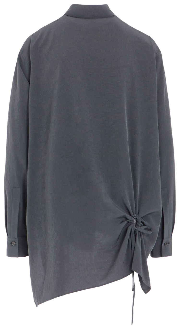 Ys Y Circle Gathered BL Shirt Blue Grey