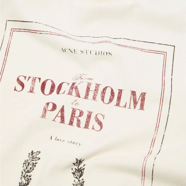 Acne Studios Layered Print T Shirt Off White