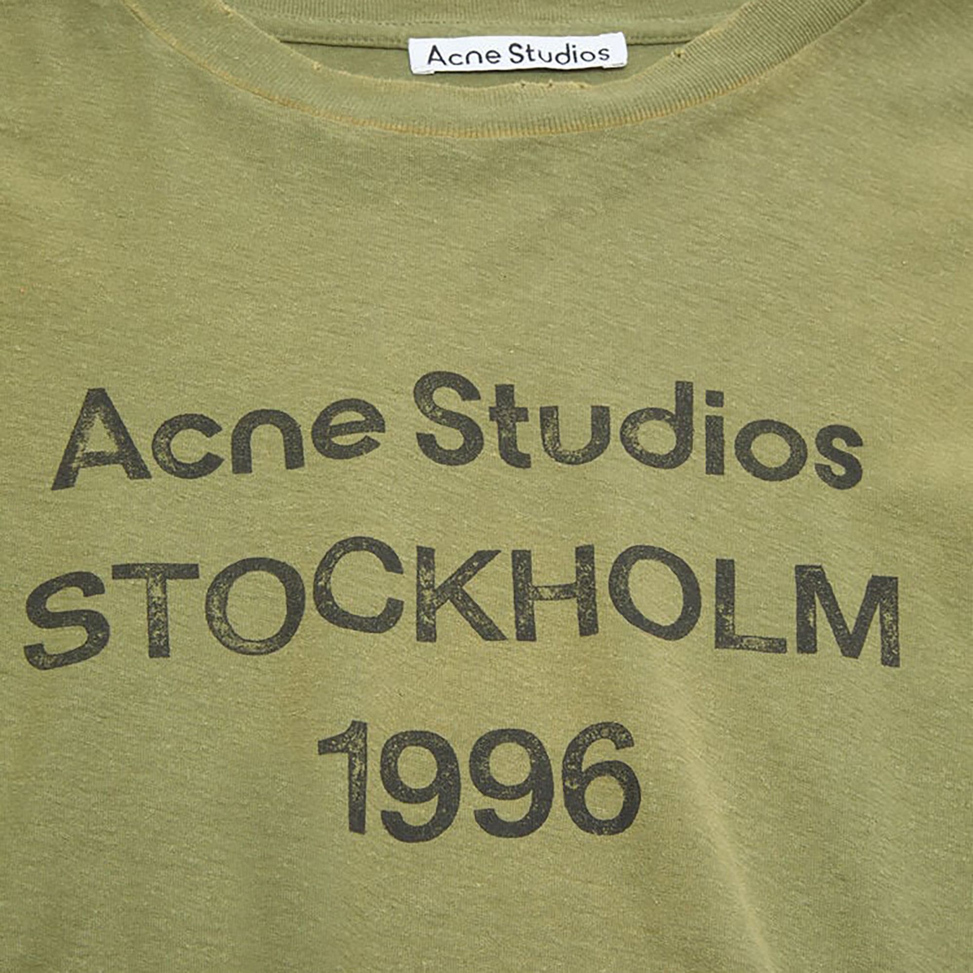 Buy Acne Studios Logo 1996 Long-Sleeve T-Shirt 'Olive Green
