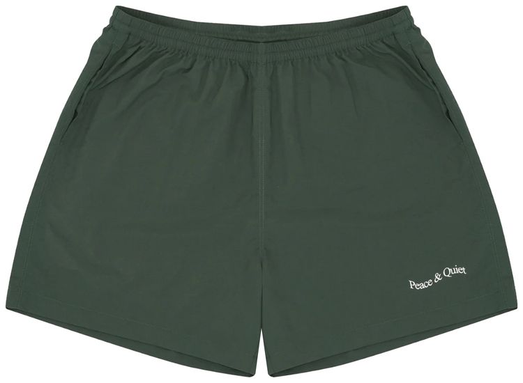 Museum of Peace  Quiet Wordmark Nylon Short Forest