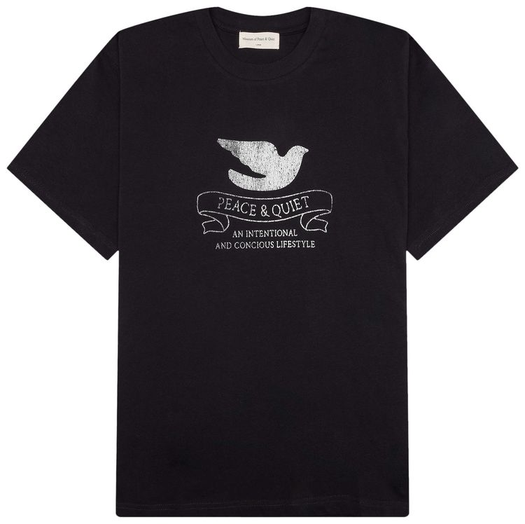 Museum of Peace  Quiet Conscious Lifestyle T Shirt Black