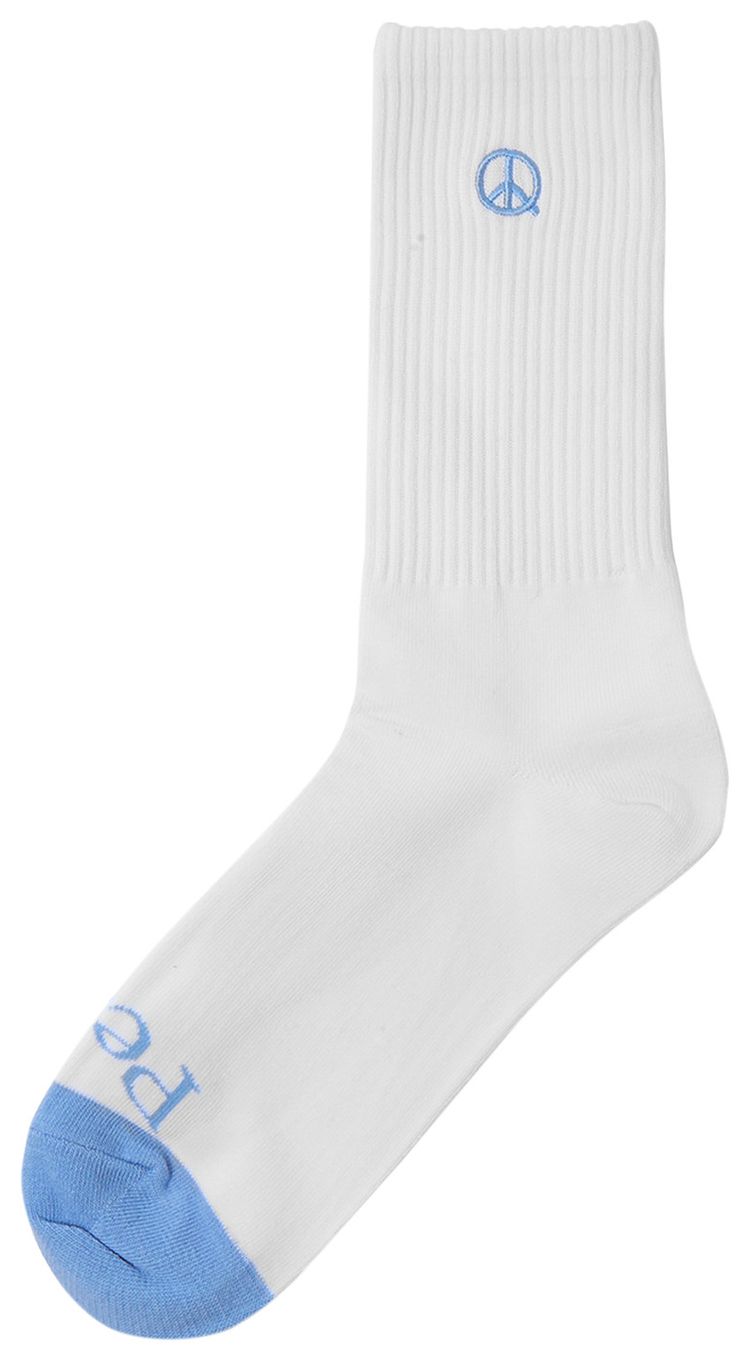 Museum of Peace  Quiet Icon Socks Baby Blue