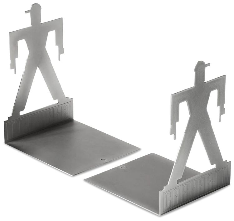 Carhartt WIP Foundation Bookends Silver