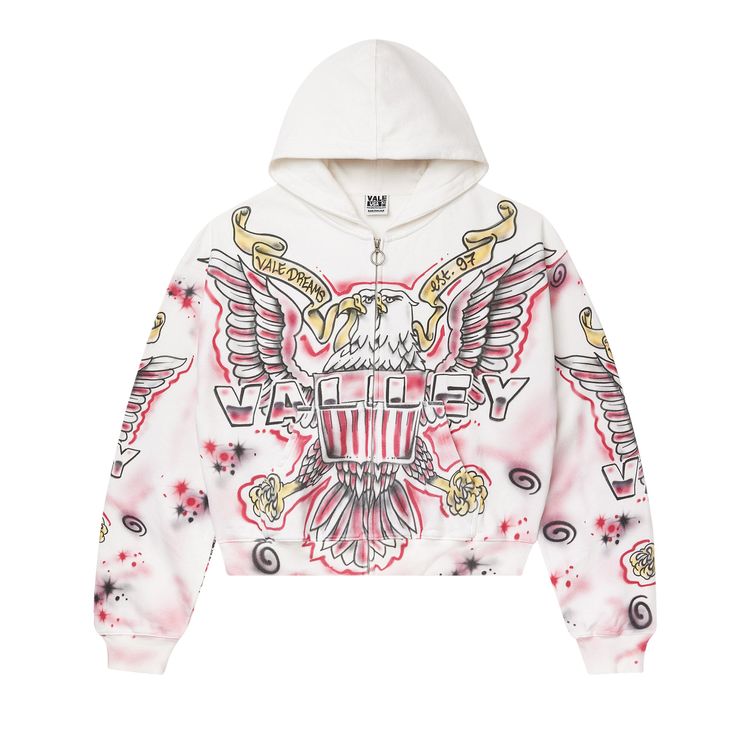 Vale Forever Flag Zip Up White