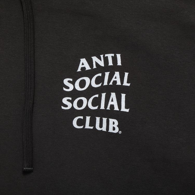 Anti Social Social Club Mind Games Rhinestone Hoodie Black