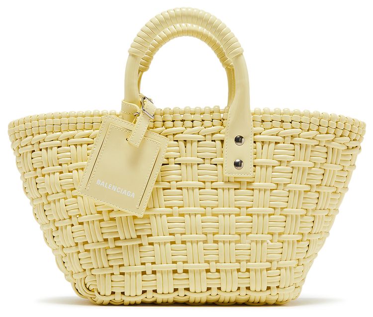Balenciaga Bistro XS Basket With Strap Yellow