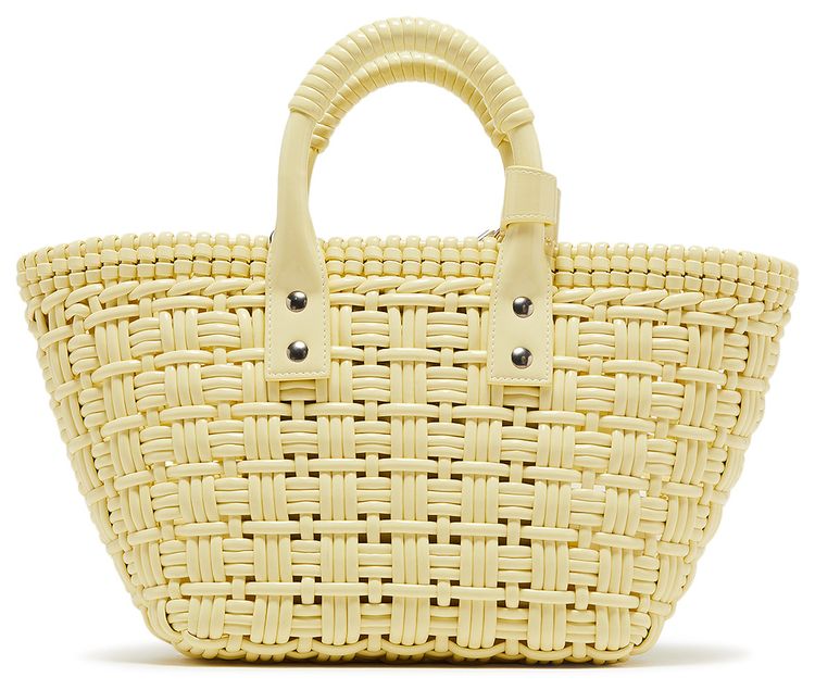 Balenciaga Bistro XS Basket With Strap Yellow