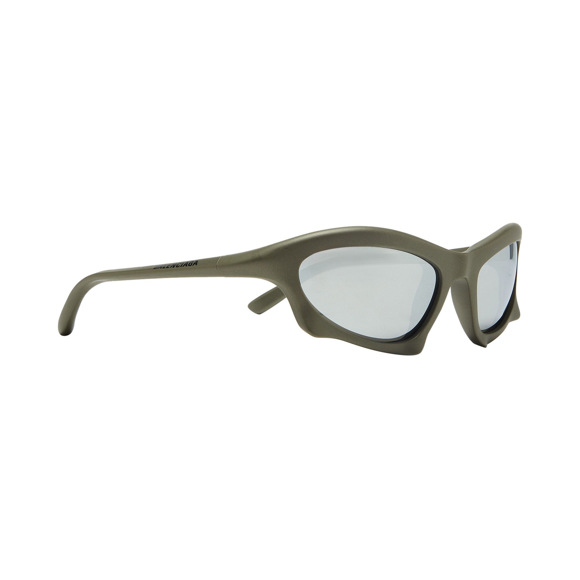 Buy Balenciaga Bat Rectangle Sunglasses 'Gunmetal/Silver