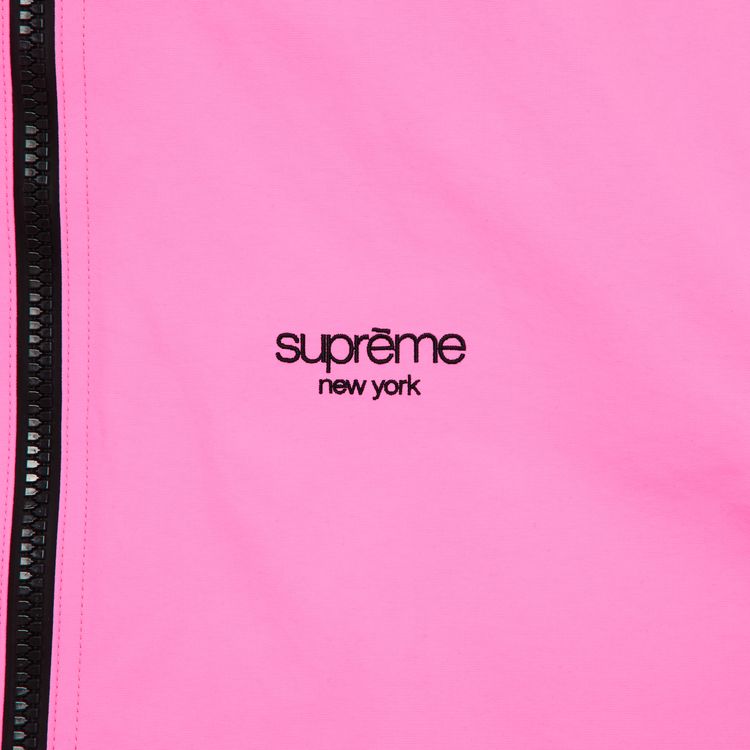 Supreme GORE TEX Stripe Hooded Jacket Fluorescent Pink