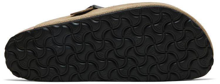 Birkenstock Boston Braided Suede Leather Narrow Taupe